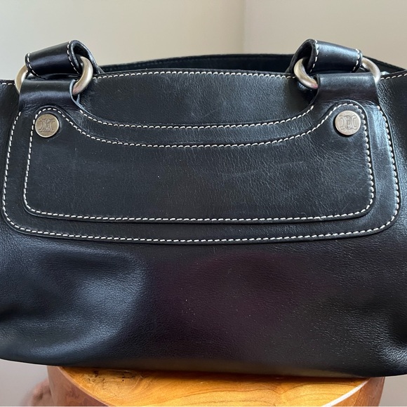 Celine Black Leather Satchel - Picture 1 of 7